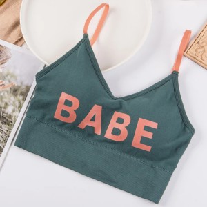 نیم تنه نخی طرح babe رنگ سبز کله غازی