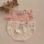 بسته دو عددی شورت عروسکی نخ پنبه طرح حیوانات کد 1