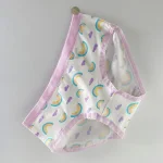شورت عروسکی نخ پنبه زنانه طرح رنگین کمان